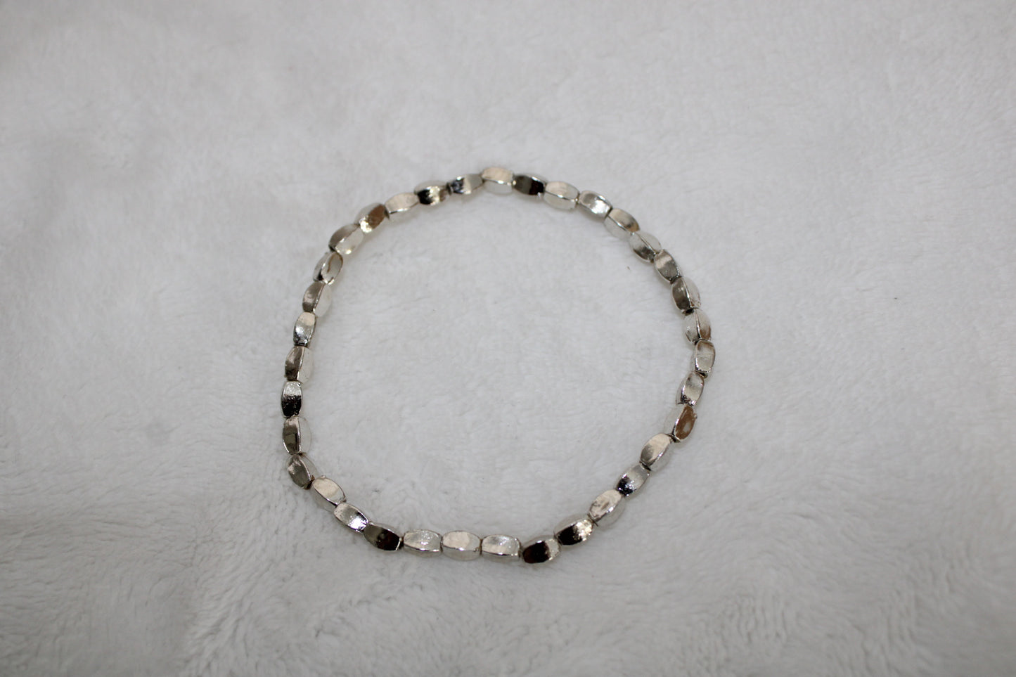 Luxury Silver Beaded Bracelet