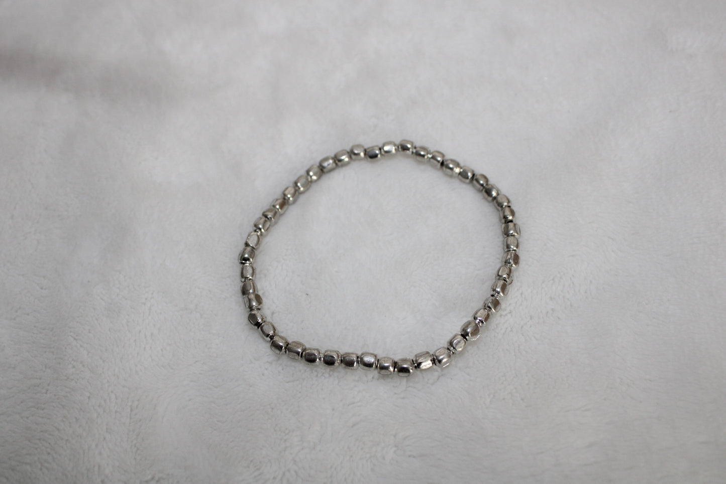 Charming Silver Beaded Bracelet