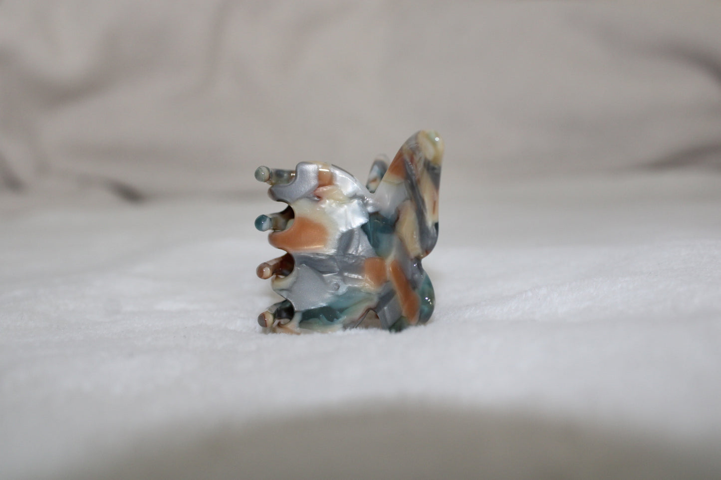 Marble Butterfly Hair Claw Clip