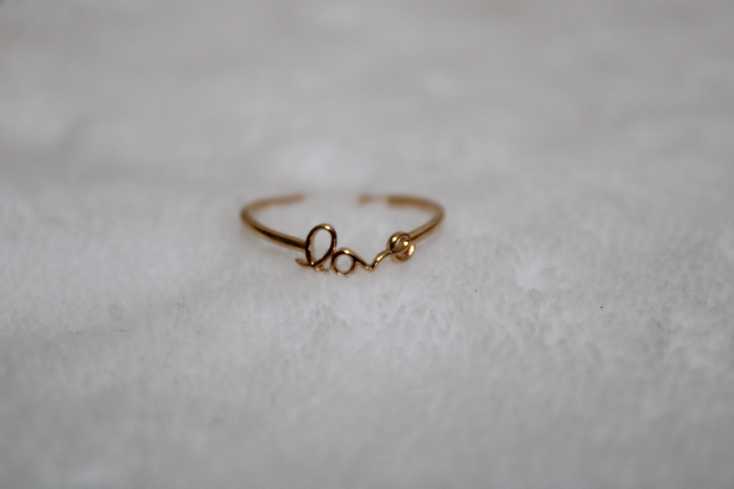 Gold Expandable Love Ring