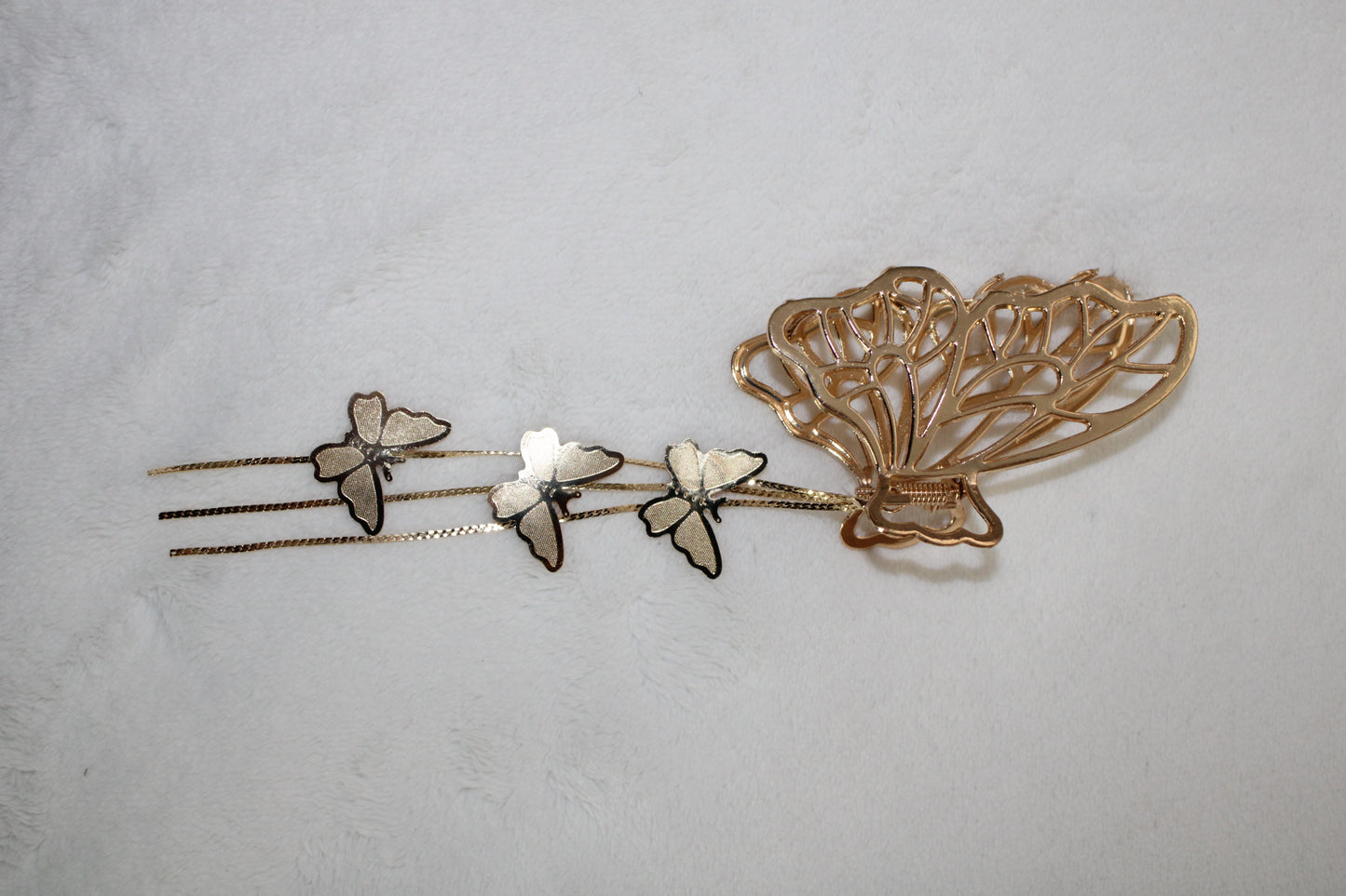 Waterfall Butterfly Hair Claw Clip