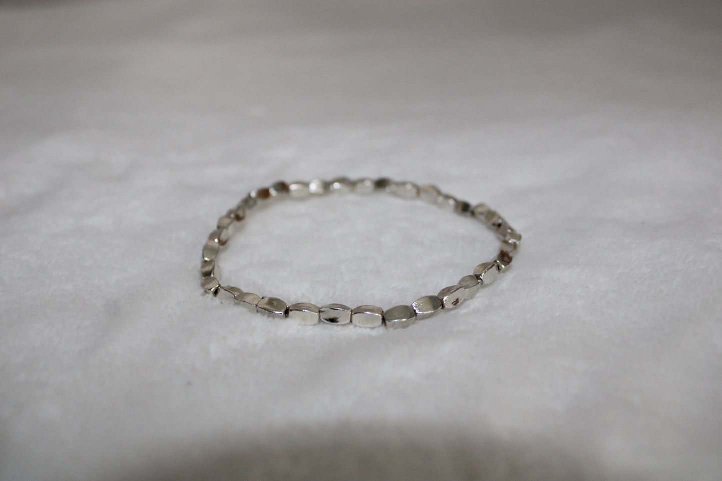 Luxury Silver Beaded Bracelet
