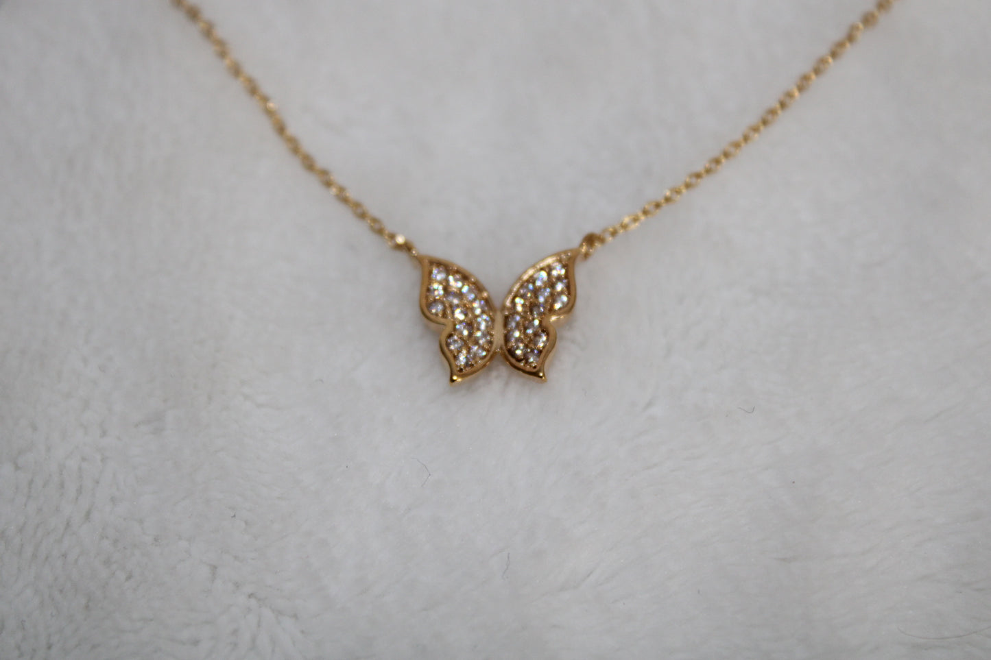 Diamond Butterfly Necklace