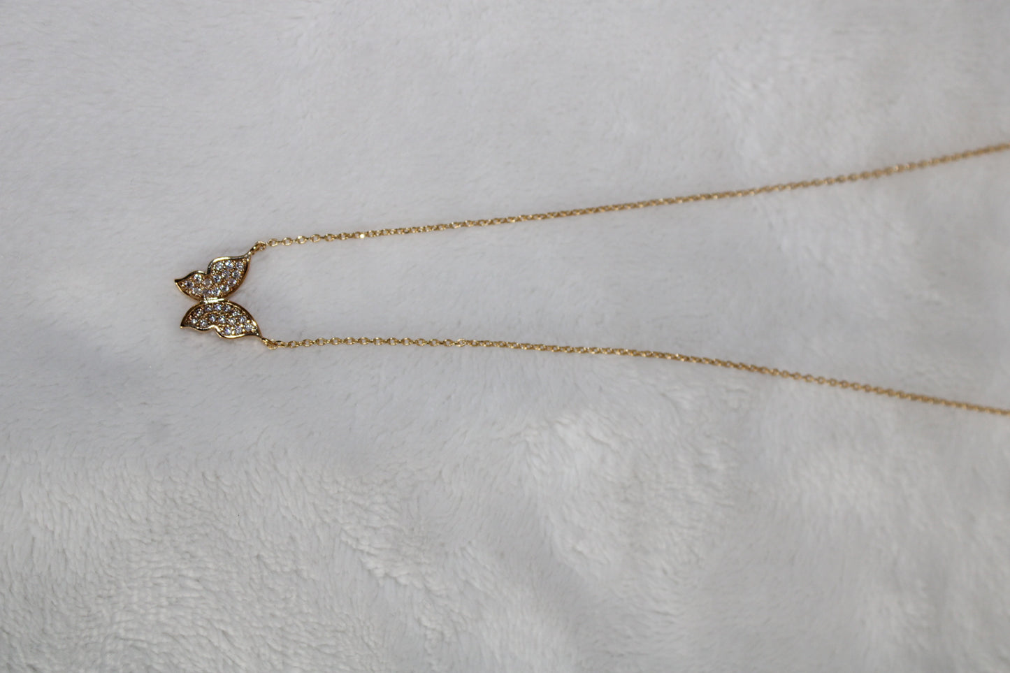 Diamond Butterfly Necklace