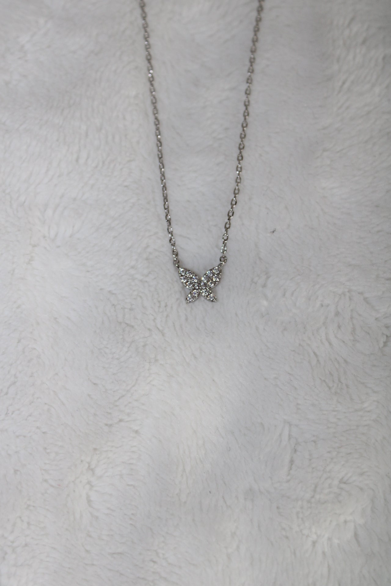 Diamond Butterfly Necklace