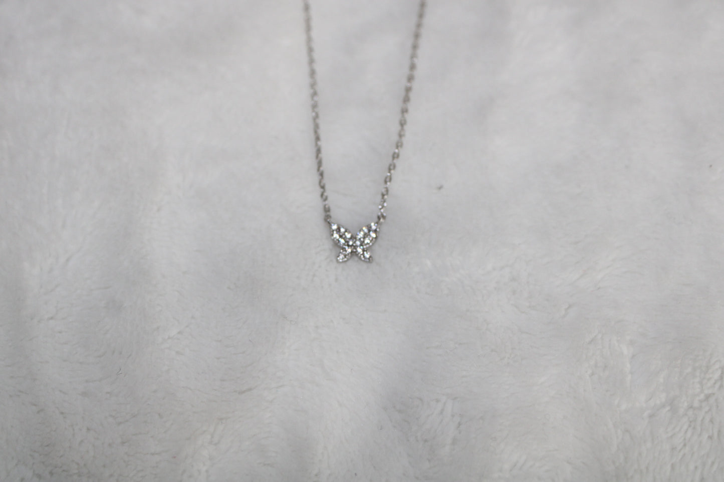 Diamond Butterfly Necklace