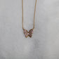 Diamond Butterfly Necklace