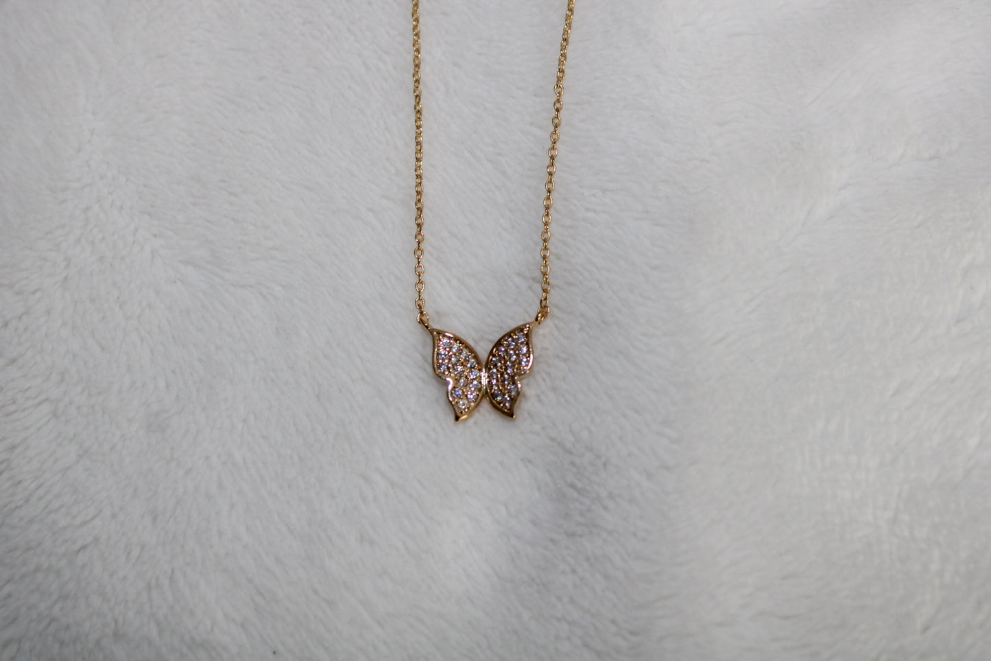 Diamond Butterfly Necklace