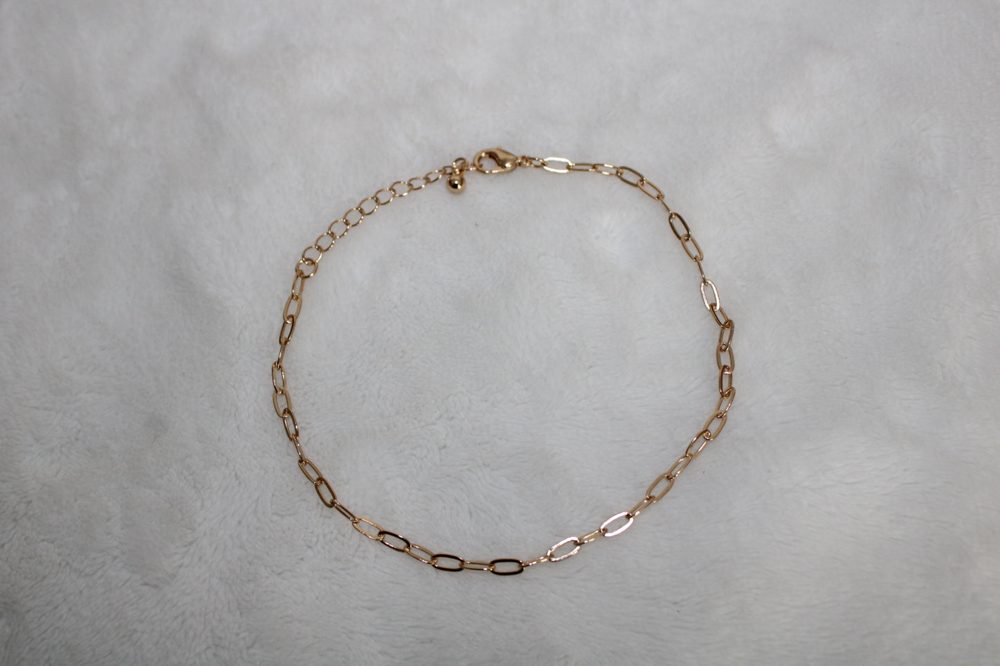 Charming Interlink Gold Chain Anklet